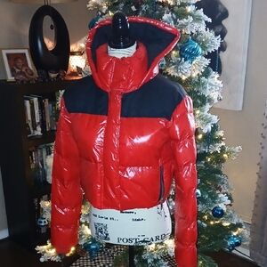 Bagatelle Red and Black Puffer Jacket